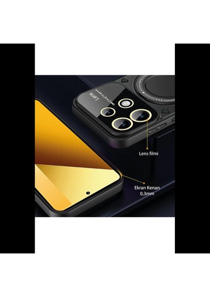 Xiaomi Redmi Note 13 4g Kılıf Joy Lens Standlı Kapak modelleri