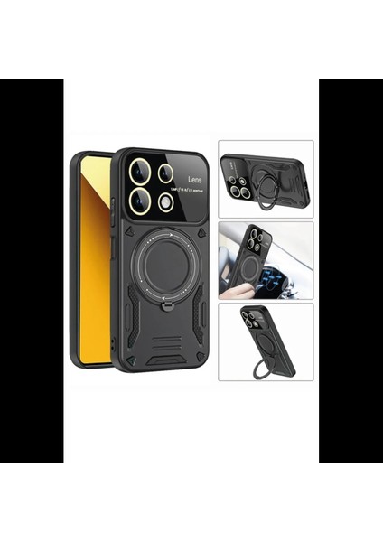 Xiaomi Redmi Note 13 4g Kılıf Joy Lens Standlı Kapak fırsatları