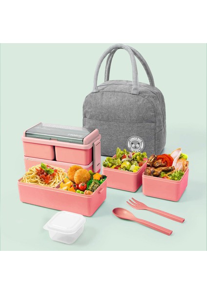 Sevimli Karikatür Mikrodalgada Kullanılabilir Öğrenci Beslenme Çantası (Yurt Dışından)