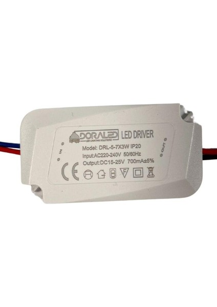 5-7X3W 700MA 15-25V Power LED Driver IP20 Power LED Sürücü