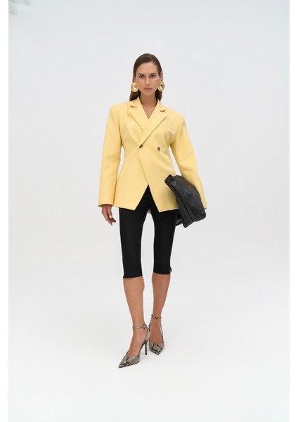 Allegany Bel Oturmalı Sarı Blazer fiyatları