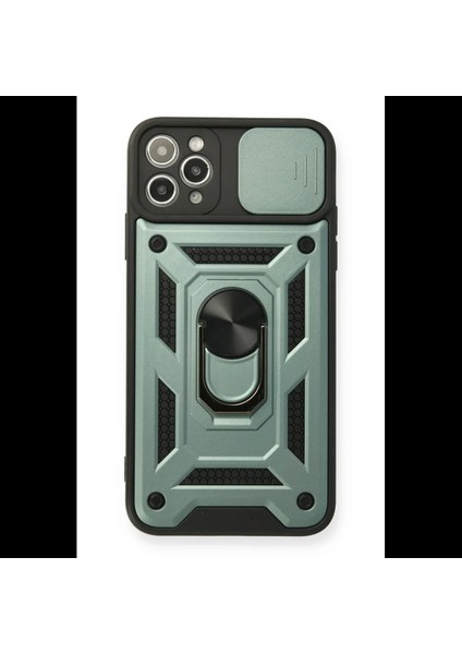 iPhone 11 Pro Max Kılıf Pars Lens Yüzüklü Silikon