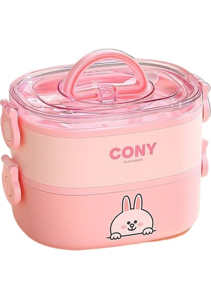 Sevimli Karikatür Mikrodalgada Kullanılabilir Öğrenci Beslenme Çantası (Yurt Dışından)