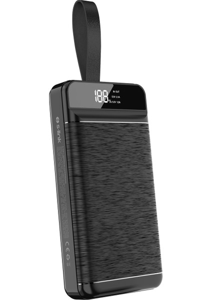 P300 30000MAH PD22.5W+QC3.0 18W Siyah LCD Taşınabilir Pil Şarj Cihazı Powerbank