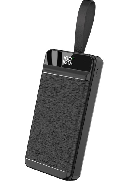 P300 30000MAH PD22.5W+QC3.0 18W Siyah LCD Taşınabilir Pil Şarj Cihazı Powerbank modelleri