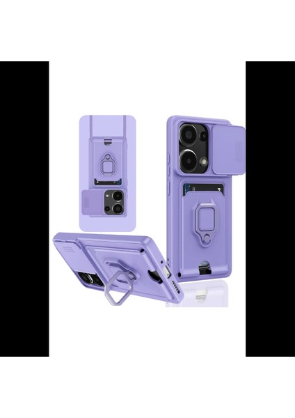 Xiaomi Redmi Note 13 Pro 4g Kılıf Zuma Kartvizitli Yüzüklü Silikon