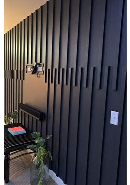 Dekoratif Boyanabilir Duvar Çıtası 4 cm Ahşap Malzeme ile 1 Adet