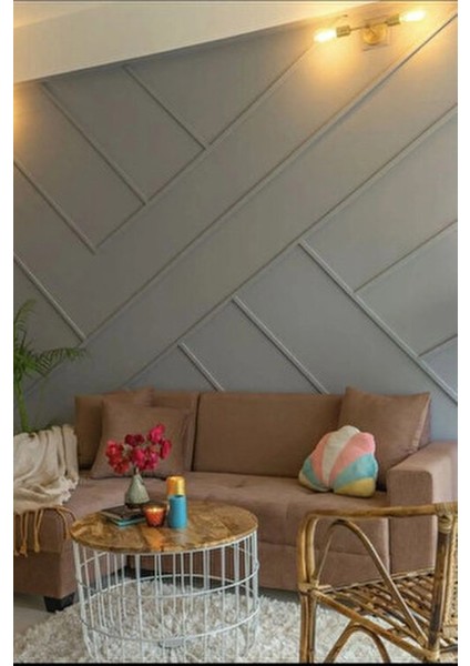 Dekoratif Boyanabilir Duvar Çıtası 4 cm Ahşap Malzeme ile 1 Adet