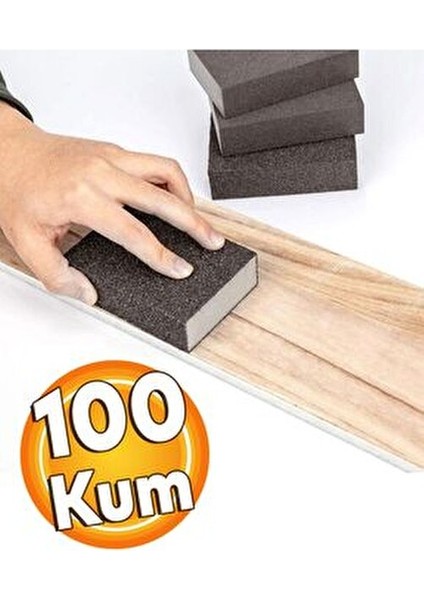 Takoz Sünger Zımpara 100 Kum Kübik El Zımparası Islak Kuru 65 x 92 x 25 mm Dayanıklı fiyatları
