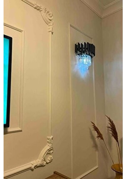 Boyanabilir Hazır Kesim Duvar Çıtası 4 cm 3 Adet Kolay Montaj