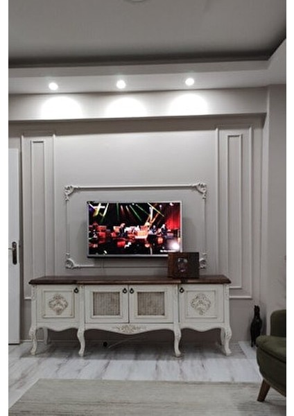 Boyanabilir Hazır Kesim Duvar Çıtası 4 cm 3 Adet Kolay Montaj