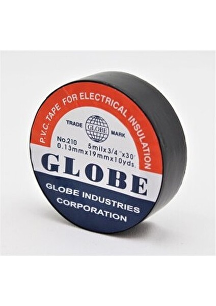 İzole Bant Elektrik İzolasyonu İçin Siyah Pvc 0.13 mm x 19 mm 10 Yards