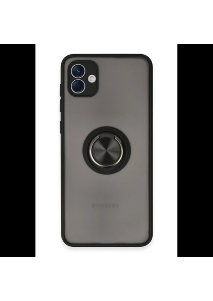 Samsung Galaxy A04 Kılıf Montreal Yüzüklü Silikon Kapak