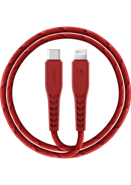 C94 Nyloflex 1.5m 100W Type-C To Lightning Pd Hızlı Şarj Kablo - Kırmızı