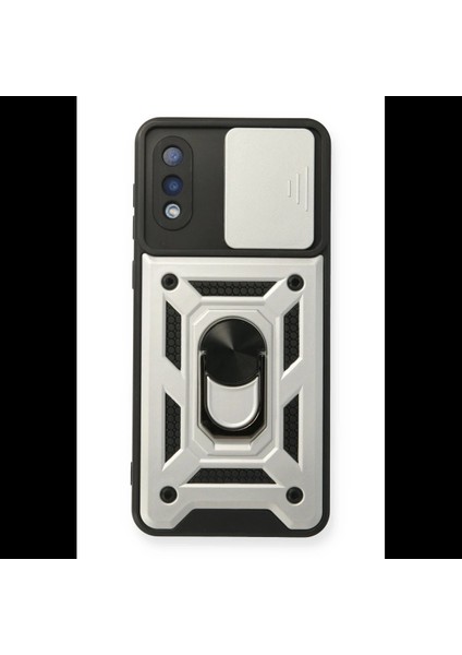 Samsung Galaxy A02 Kılıf Pars Lens Yüzüklü Silikon