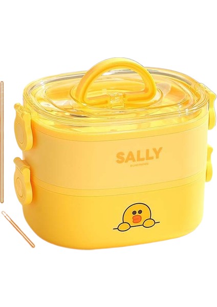 Sevimli Karikatür Mikrodalgada Kullanılabilir Öğrenci Beslenme Çantası (Yurt Dışından)