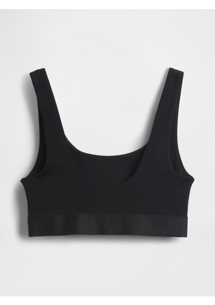 Kadın Siyah Organik Pamuk Stretch Gap Logo Bralet fırsatları