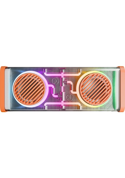 MD-56BT Turuncu Beyaz Aux + USB + Bluetooth Destekli 10W 1500MAH Taşınabilir Speaker modelleri