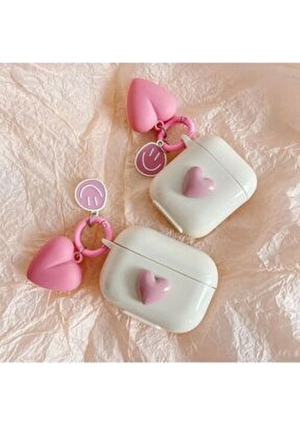 Airpods Pro 2. Nesil Uyumlu Roze Kalp Kopçalı Kulaklık Kılıfı fiyatları