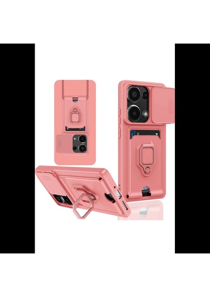 Xiaomi Redmi Note 13 Pro 4g Kılıf Zuma Kartvizitli Yüzüklü Silikon