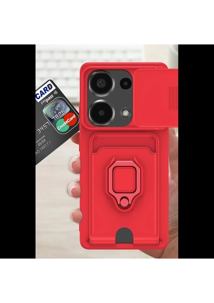 Xiaomi Redmi Note 13 Pro 4g Kılıf Zuma Kartvizitli Yüzüklü Silikon modelleri