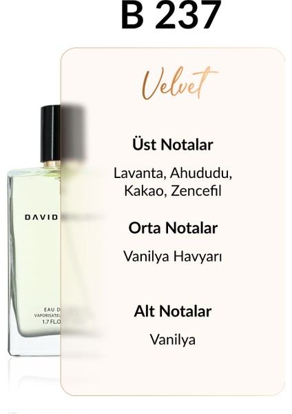B237 Gold 50 ml Kadın Parfüm | Velvet fiyatları