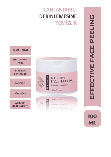 Effective Face Peeling, Aydınlatıcı ve Nemlendirici Yüz Peelingi - Cologene & Hyaluronic Acid