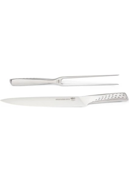 Deluxe Carving Set 17074 – Et Bıçağı & Çatalı Paslanmaz Çelik | Ergonomik Saplar | Bıçakta Keskin Dişler fırsatları