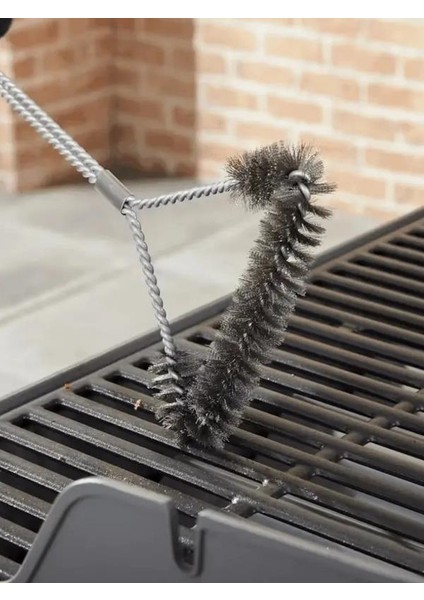Üç Taraflı Mangal Izgara Fırçası 45 cm indirimleri