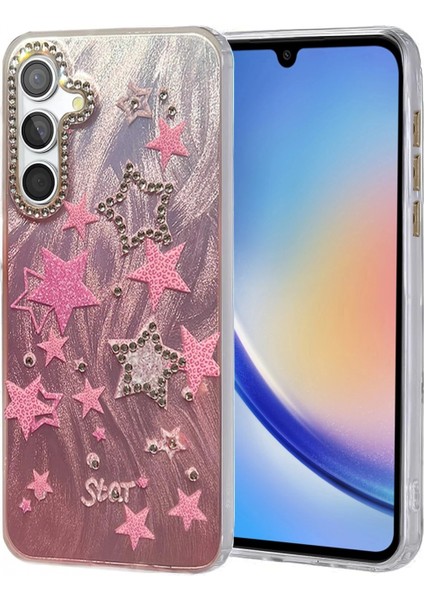 Samsung Galaxy A34 5g Kılıf Blade Aynalı Desenli Kapak - Desen 7