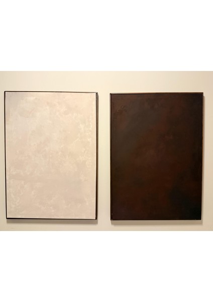 Vıveca “moon” 70 x 50 cm El Yapımı Minimal Bej Renkli Soyut Tablo – Ahşap Floater Çerçeveli fiyatları