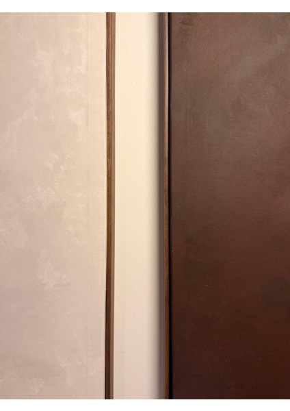 Vıveca “moon” 70 x 50 cm El Yapımı Minimal Bej Renkli Soyut Tablo – Ahşap Floater Çerçeveli