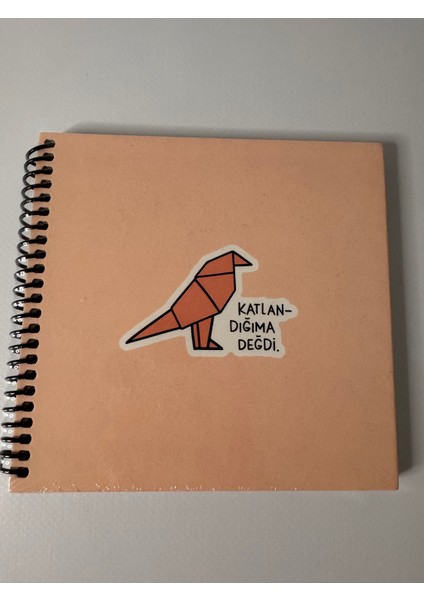 16X15 50YP Çizgili Spiralli Sert Kap. Stickerlı Defter fiyatları