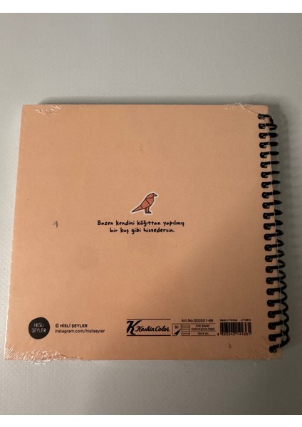 16X15 50YP Çizgili Spiralli Sert Kap. Stickerlı Defter modelleri
