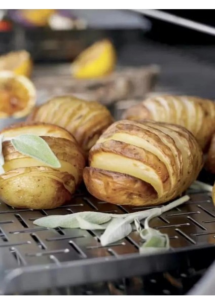 6435 Deluxe Grilling Pan – Izgara Tavası (Paslanmaz Çelik; Balık & Sebze İçin; Q 300/3000 & 22″+ Kömürlü Uyumlu) modelleri