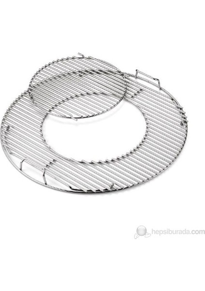 Gourmet BBQ System Cooking Grate 8835 Menteşeli Pişirme Izgarası 12 inç Kaplamalı Ek Parça | 22 inç 57 cm Kömür Izgaralarına Uyar