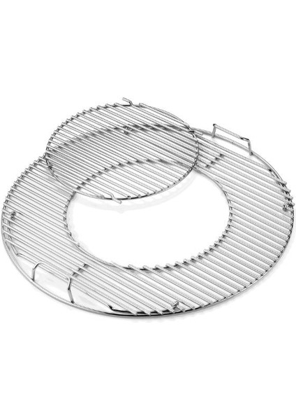 Gourmet BBQ System Cooking Grate 8835 Menteşeli Pişirme Izgarası 12 inç Kaplamalı Ek Parça | 22 inç 57 cm Kömür Izgaralarına Uyar modelleri