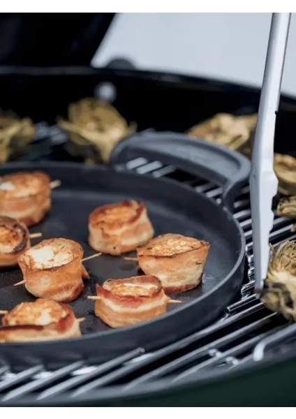 Gourmet BBQ System Griddle 7421 Porcelain-enameled Cast Iron | Çok Yüzeyli Plancha | GBS™ Uyumlu