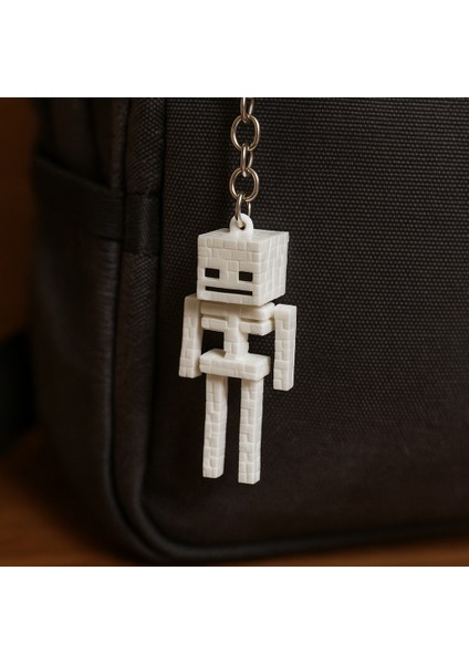 Minecraft Skeleton (Iskelet) Anahtarlık – 10,9 cm Figürlü, Hareketli Eklemler, Dayanıklı Tasarım modelleri