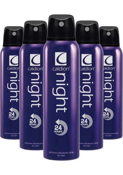 Night 150 ml Erkek Deodorant x 5 Adet