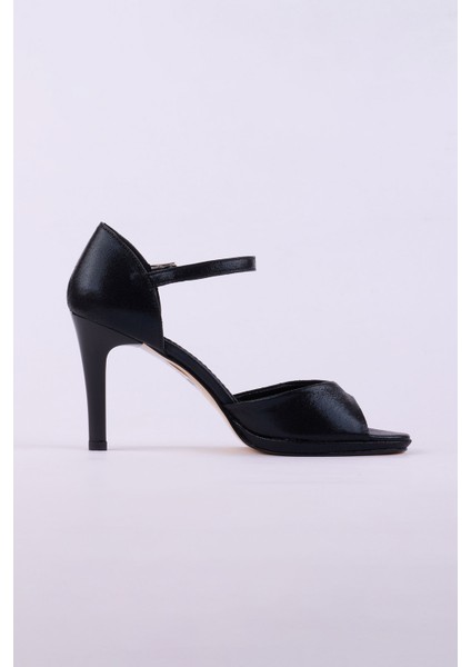 Hakiki Deri Topuklu Kadın Ayakkabısı 25MHT159