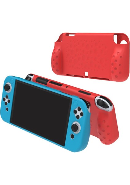 Nintendo Switch OLED El Destekli Grip Tasarımlı Koruyucu Silikon Kılıf