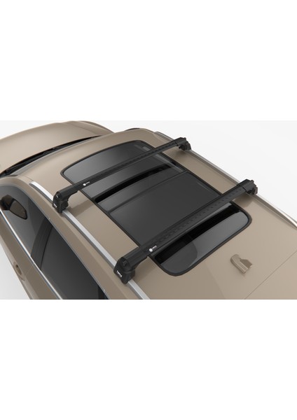 Air-2 Volkswagen Tiguan Allspace (II) Suv 2018->2024 Portbagaj Ara Atkı Seti, Siyah fiyatları