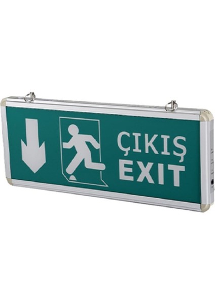 Ekim Aydınlatma Cata Exıt Acil Çıkış Aşağı Armatür CT-9167