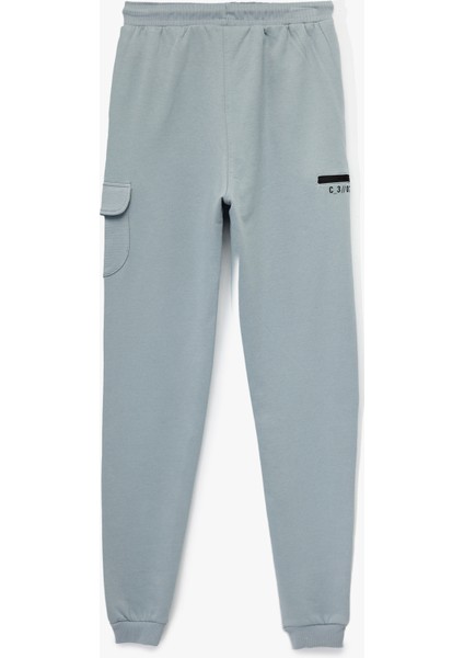 Şardonlu Cepli Beli Bağcıklı Pamuklu Jogger Eşofman Altı fiyatları