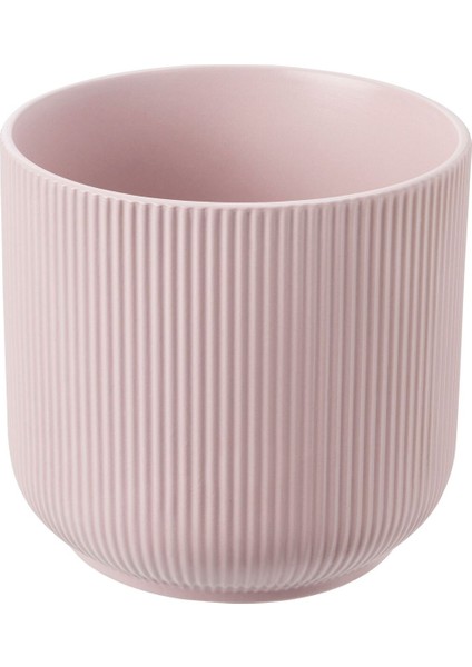Seramik Saksı, Pembe, 12 cm