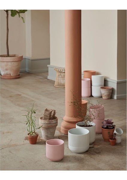 Seramik Saksı, Pembe, 12 cm fiyatları