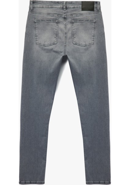 Pamuklu Normal Bel Düğmeli Slim Fit Jean Pantolon - Brad Jean fiyatları