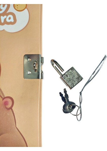 Capybara Hatıra Defteri (Günlük) Kilitli Defter 80 Yaprak - Sevimli fiyatları