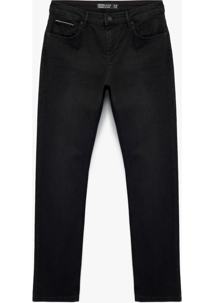 Pamuklu Normal Bel Straight Fit Jean Pantolon - Mark Jean